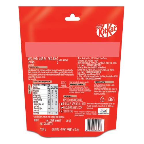 Nestle Kitkat Share Bags (Pack Of 5) 138.6 Gm