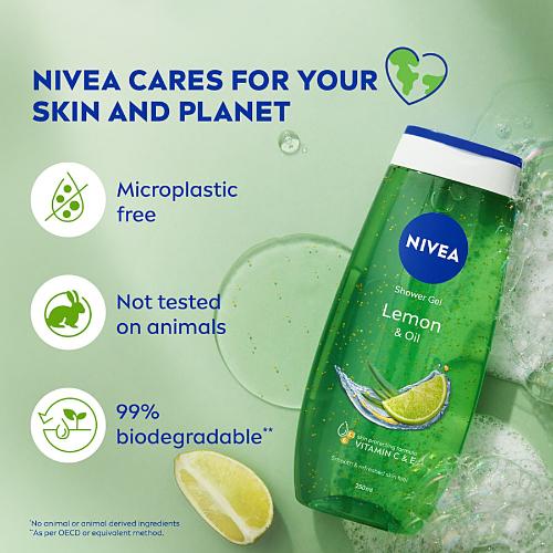 Nivea Lemon & Oil Body Wash & Shower Gel 500 ml