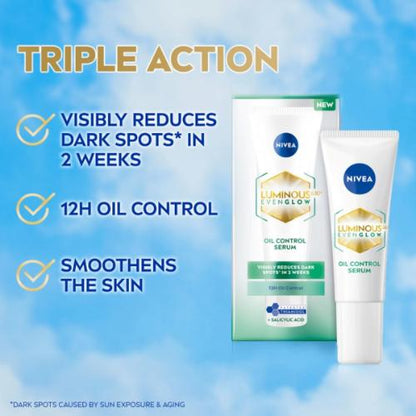 Nivea Luminous Oil Control Serum 40 ml