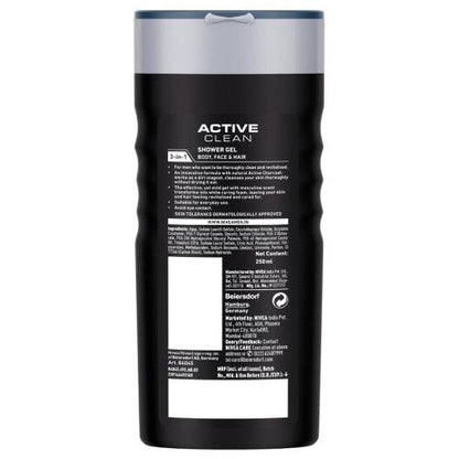 Nivea Men Active Clean Shower Gel 250 ml