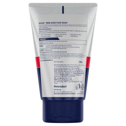 Nivea Men Acne Oil Control Face Wash 100 gm