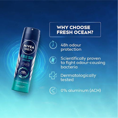 Nivea Men Fresh Ocean Deodorant 150 ml