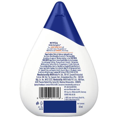 Nivea Milk Delight Turmeric Face Wash 50 ml