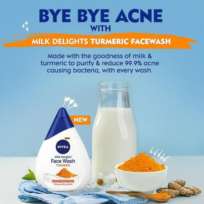 Nivea Milkdelight Turmeric Face Wash 100 ml