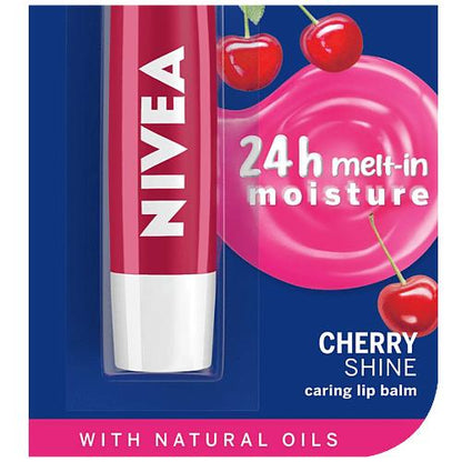Nivea Cherry Shine Lip Caring Balm 4.8 Gm