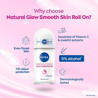 Nivea Whitening Roll On Women 50 ml