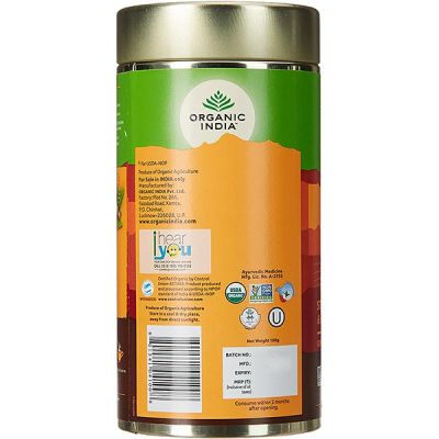 Organic India Tulsi Tea Ginger Tin 100 Gm