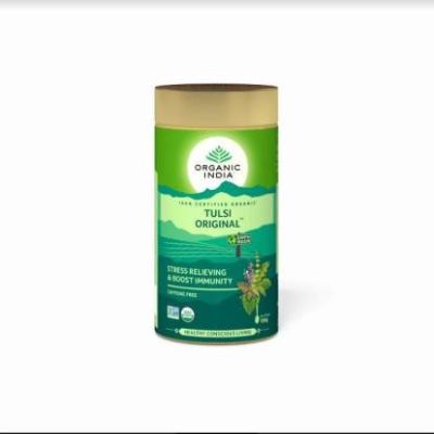 Organic India Tulsi Tea Original Tin 100 Gm