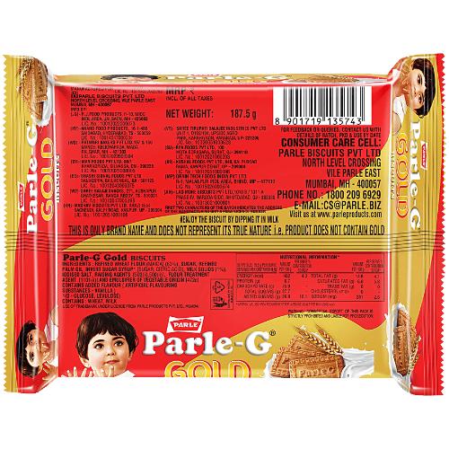 Parle G Gold Glucose Biscuit 187.5 Gm