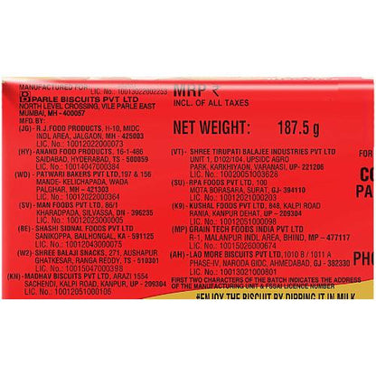 Parle G Gold Glucose Biscuit 187.5 gm