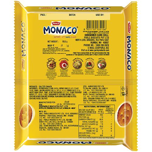 Parle Monaco Classic Salted Cracker 185.6 gm