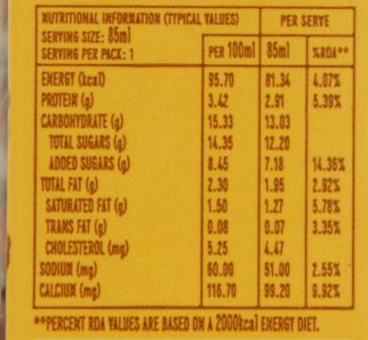 Parle Agro Smoodh Caramel Flavoured Milk 85 ml