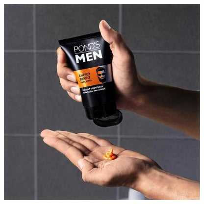 Ponds Men Energy Bright Anti-Dullness Facewash With Coffee Bean 100 gm