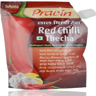 Pravin Red Chilli Thecha Pouch 100 gm