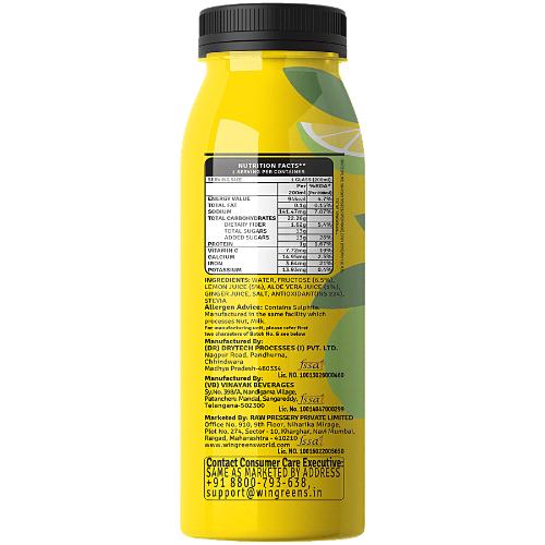Raw Pressery Aloe Lemonade 200 Ml