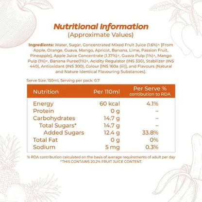 Real Mix Fruit Juice 125 ml ( pack of 10)