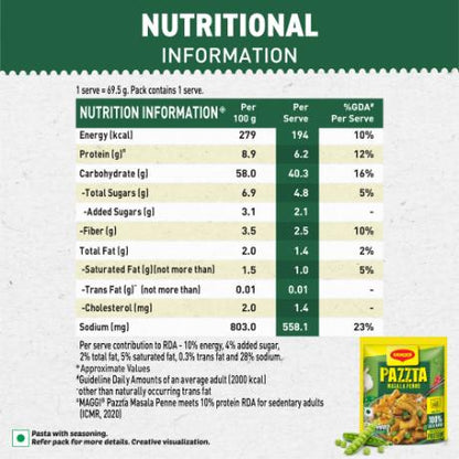 Maggi Pazzta Masala Penne 65 gm