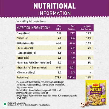Maggi Mushroom Pazzta Pouch 64 g