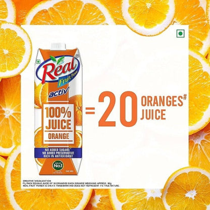 Real Active Orange Juice Tetrapak 1 ltr