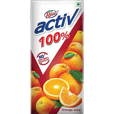Real Active Orange Juice Tetrapak 1 ltr