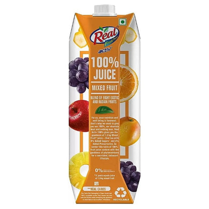 Real Active 100% Mixed Fruit Juice Tetrapak 1 ltr