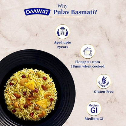 Daawat Pulav Basmati Rice 1 kg