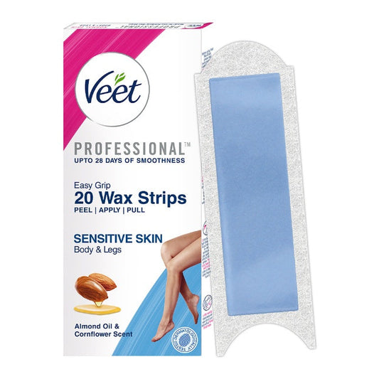 Veet Sensitive Skin Wax Strips Kit 20 pcs
