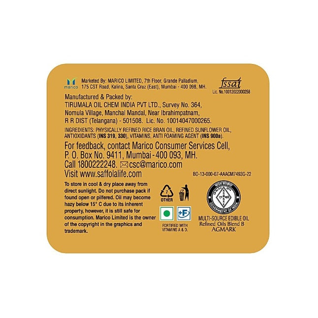 Saffola Gold Oil 1 ltr