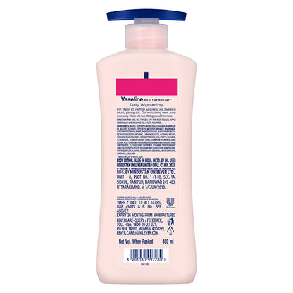 Vaseline Healthy Bright Daily Brightening Body Lotion, For Healthy & Glowing Skin 400 ml