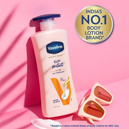Vaseline Healthy Bright Daily Brightening Body Lotion, For Healthy & Glowing Skin 400 ml