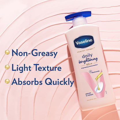 Vaseline Healthy Bright Daily Brightening Body Lotion, For Healthy & Glowing Skin 400 ml