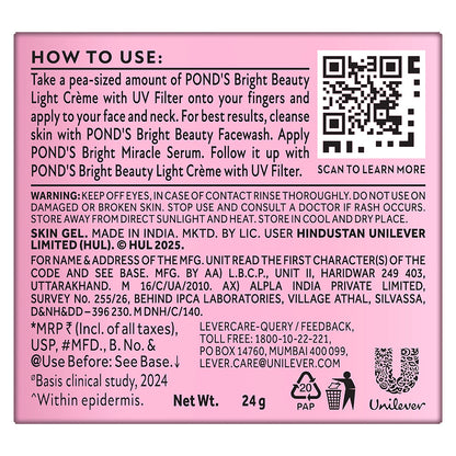 Ponds Bright Beauty Spot-Less Fairness Day Cream 23 gm