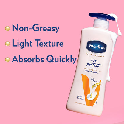 Vaseline Sun + Pollution Protection Spf 30 Body Lotion, Upto 30X Sun Protection 400 ml