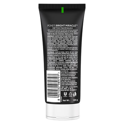 Ponds Pure Detox Anti-Pollution Purity Face Wash With Activated Charcoal 100 g