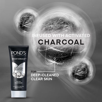 Ponds Pure Detox Anti-Pollution Purity Face Wash With Activated Charcoal 100 gm