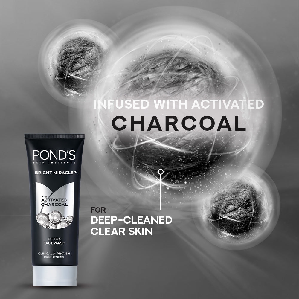 Ponds Pure Detox Anti-Pollution Purity Face Wash With Activated Charcoal 100 g