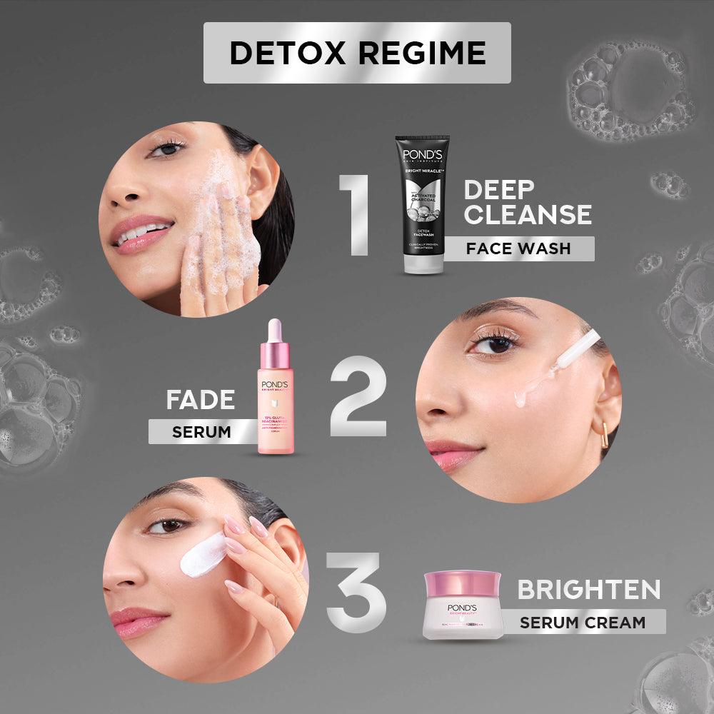 Ponds Pure Detox Anti-Pollution Purity Face Wash With Activated Charcoal 100 gm