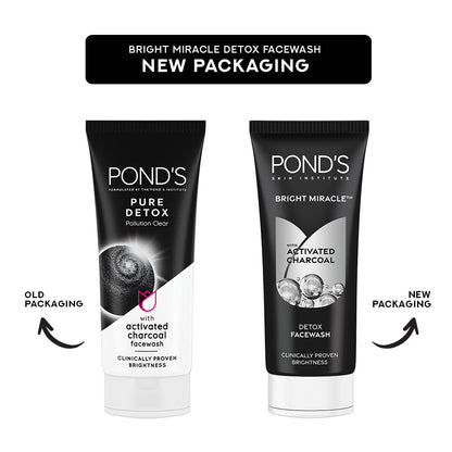 Ponds Pure Detox Anti-Pollution Purity Face Wash With Activated Charcoal 100 g