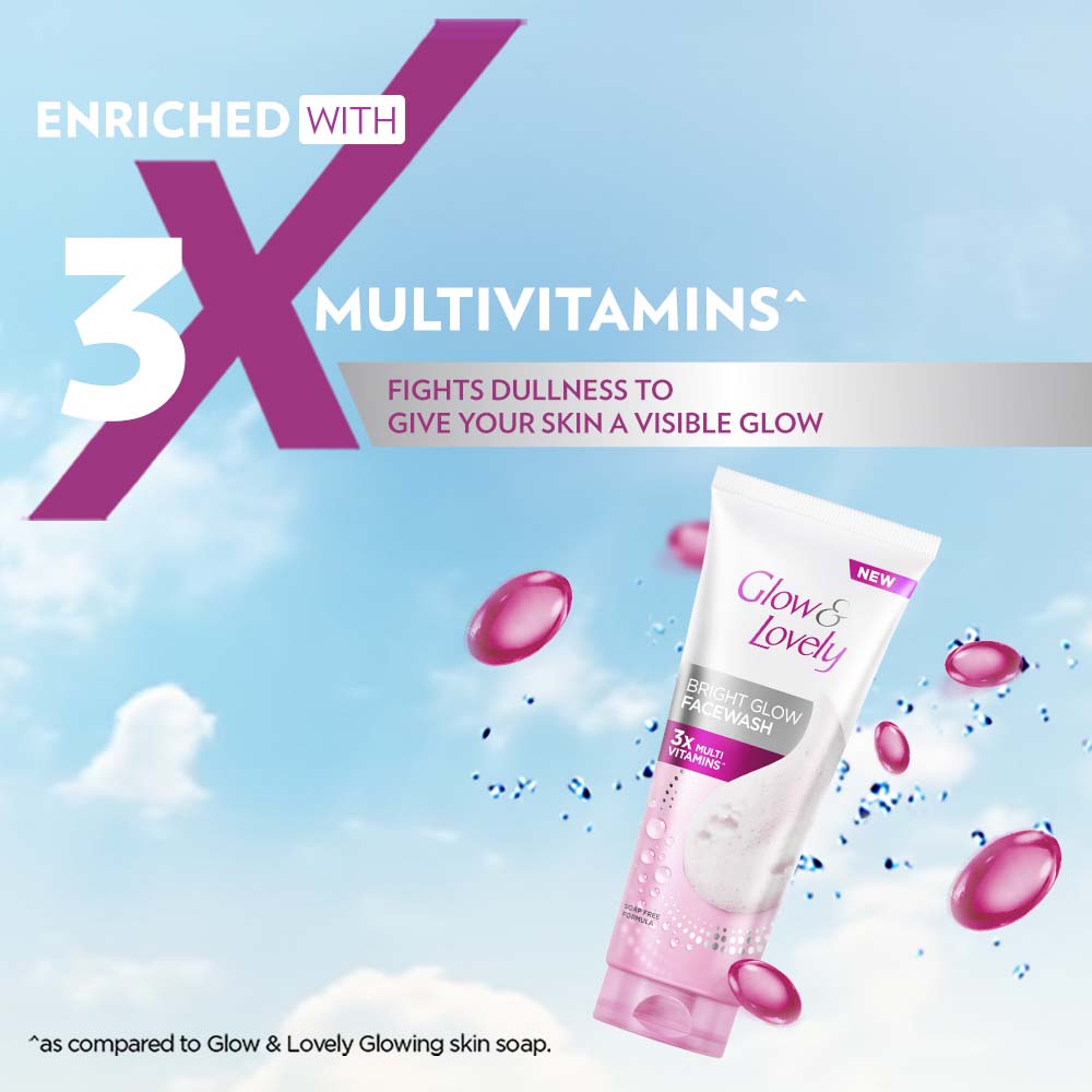 Glow & Lovely Insta Glow Multivitamins Face Wash For Bright Skin 100 g