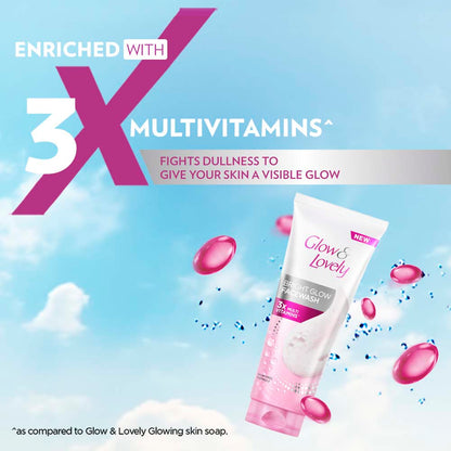 Glow & Lovely Insta Glow Multivitamins Face Wash For Bright Skin 100 g