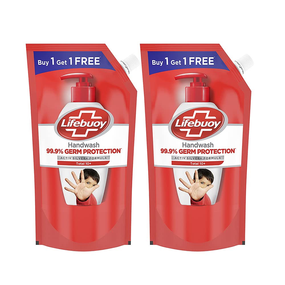 Lifebuoy Total 10 Activ Naturol Germ Protection Handwash Refill 750 ml (buy 1 get 1 free)