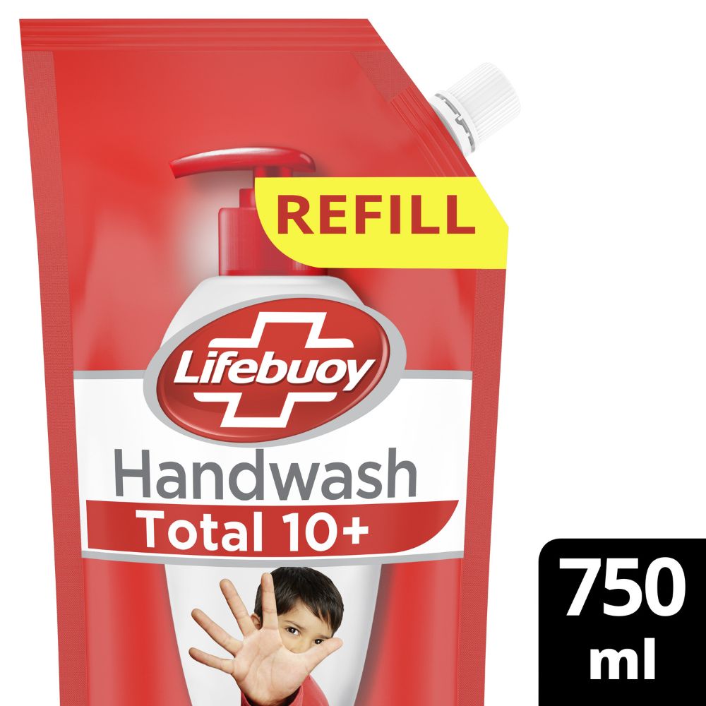 Lifebuoy Total 10 Activ Naturol Germ Protection Handwash Refill 750 ml (buy 1 get 1 free)
