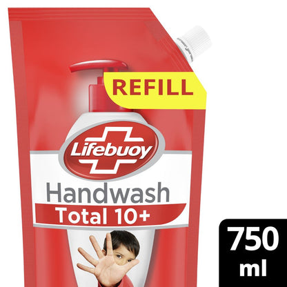 Lifebuoy Total 10 Activ Naturol Germ Protection Handwash Refill 750 ml (buy 1 get 1 free)