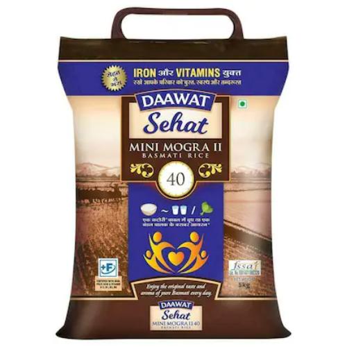 Daawat Sehat Mini Mogra Basmati Rice 5 Kg