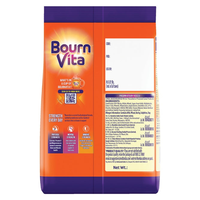 Bournvita Pro Chocolate Drink Pouch 500 g