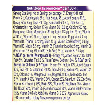 Bournvita Pro Chocolate Drink Pouch 75 g