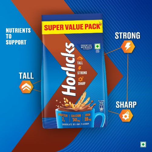 Horlicks Chocolate Delight Drinks Pouch 750 g