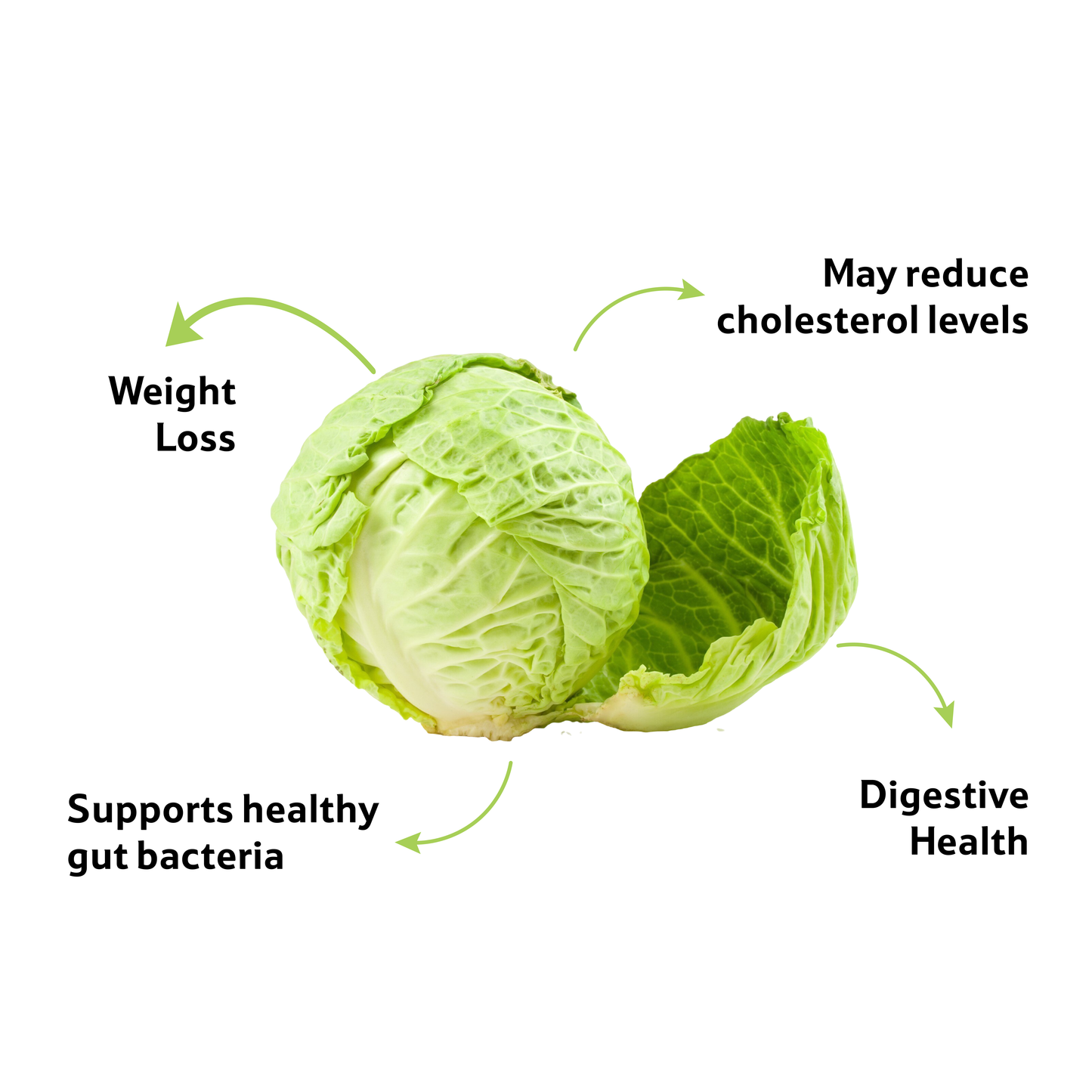Cabbage, 1 Pc,~ 500–700 g