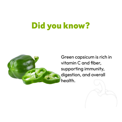Starfresh Capsicum Green Pack Of 4 Pcs 450 g