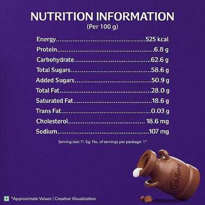 Cadbury Dairy Milk Chocolate Bar 11.5 g
